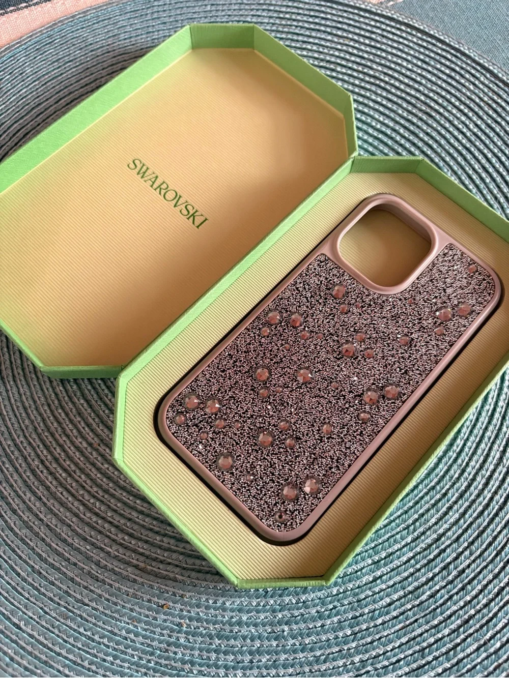Swarovski grey/silver Crystal iPhone Case - Sparkling Protective Cover